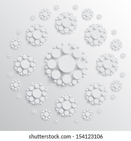 White disks with shadows