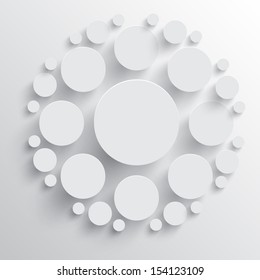 White disks with shadows