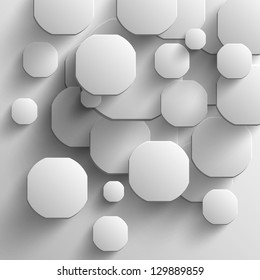 White disks with shadows (convex)