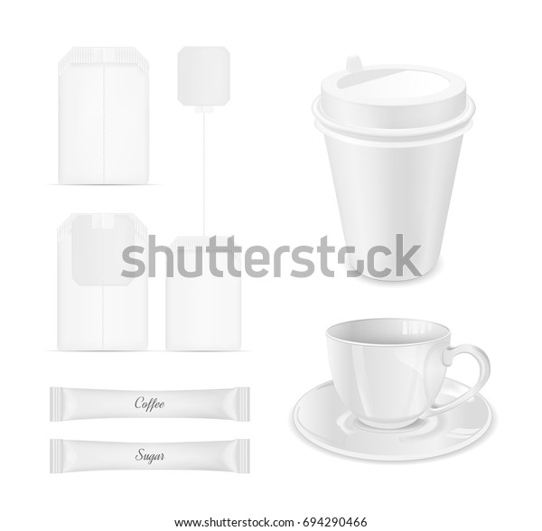 disposable paper tea cups and saucers
