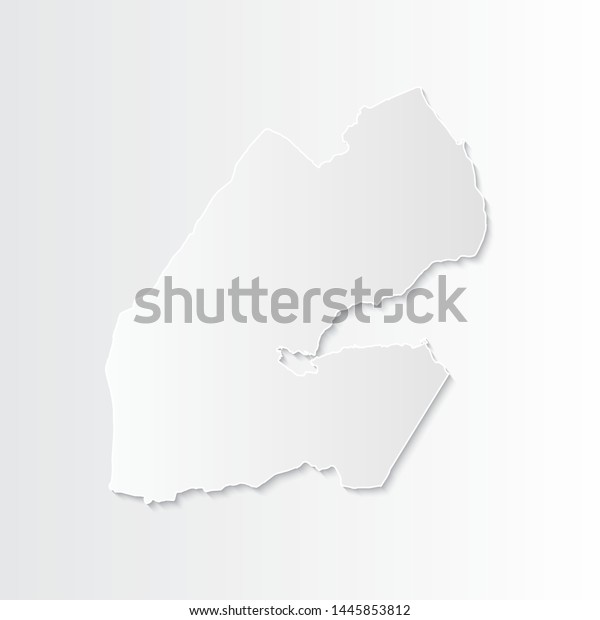 White Djibouti Mapcountries Vector Paper Map Stock Vector (Royalty Free ...