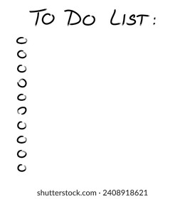 White to do list with check marks and space for your text