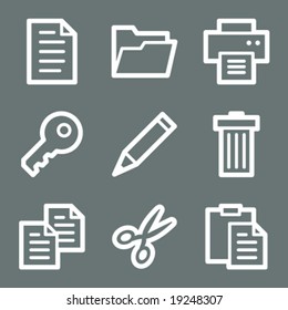 White document web icons V2
