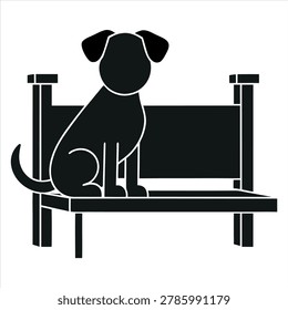 A white dog sits calmly on a light wooden floor in a bright, minimalist indoor setting with soft natural light.
