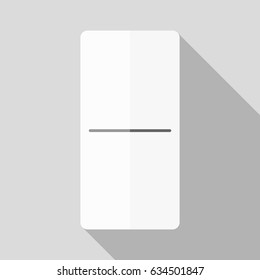 White domino icon in flat design style on white background. Domino sign.