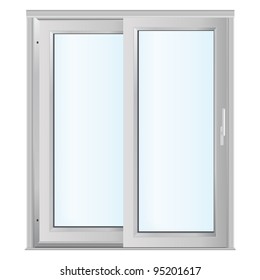 White doors with glass panels
