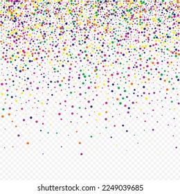 White Dot Celebrate Transparent Background. Carnaval Round Backdrop. Festival Shine Illustration. Orange Circle Independence Invitation.