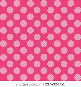 Patrón de puntos blancos con línea oblicua sobre fondo rosado. Polkadot. Fondo de punto. Patrón sin foco. de fondo, decoración, envoltura de regalo