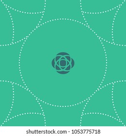 White dot pattern on bright green background with blue rose graphic, This seamless simple pattern can be on tile, textile, carpet, wallpaper, curtain, monitor wallpaper, banner and etc.