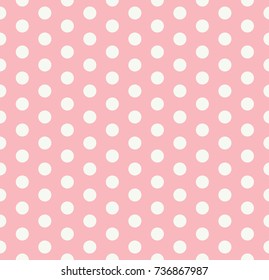 White Dot Pattern On Pink Background Stock Vector (Royalty Free ...