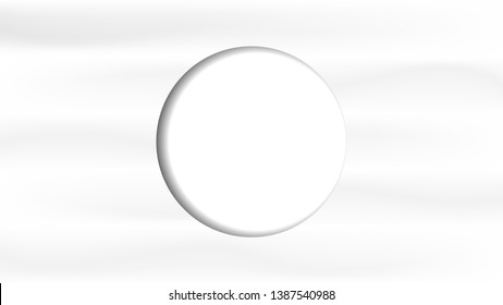 White dot in white silk satin background
