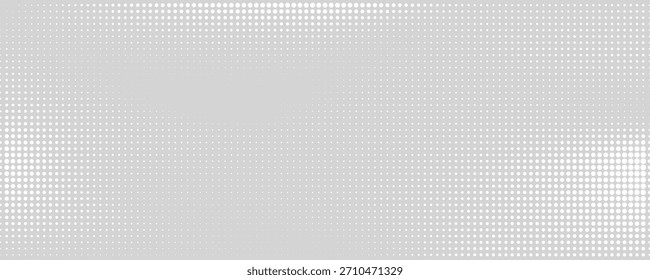 La textura geométrica simple de punto blanco consiste en una cuadrícula tenue de puntos semitonos blancos sobre un fondo gris
