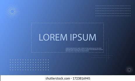 white doted board on dark blue background, corporate design