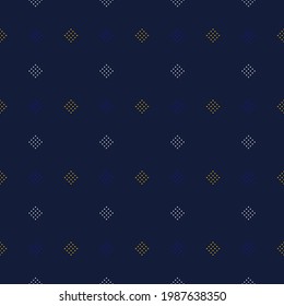 Puntos blancos en un diseño formal de fondo azul sin inconvenientes