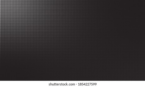 white dots geometric vector halftone illustration against black background 
