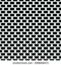 White dots and horizontal stripes. Vector white shapes.