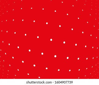 White dots om red background. Surreal pfttern for decoration design. Creative vector concept. Futuristic design backdrop. Abstract artistic backdrop. Graphic pattern.
