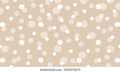 White dots on beige background