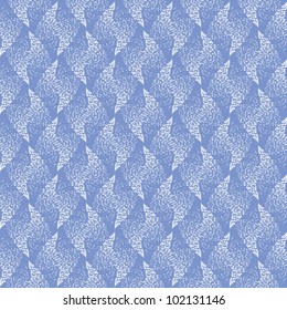 white dots on a blue background form a geometrical pattern