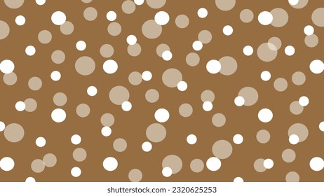 White dots on brown background