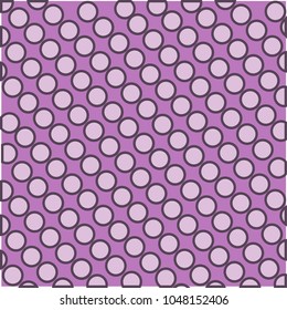 White dots on pink background. Vector.