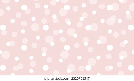 White dots on pink background