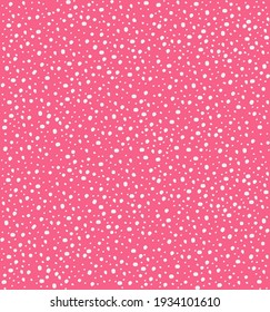 Weiße Punkte auf Rosa. Feiner Hintergrund für Ihr Design. 