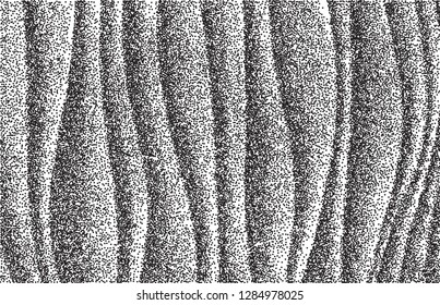 White dots pattern background. Seamless waves textures. Smooth 3d modern black and white vector. Backdrop for poster, flyer or cover. A4 size. Architecture seamless gray wall design surface. 
