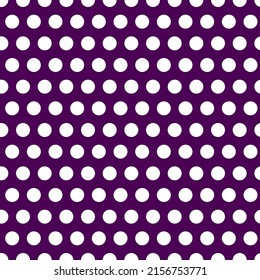 White dots seamless pattern with purple background.
