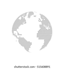 Illustração vetorial transparente de vidro pontilhado branco.