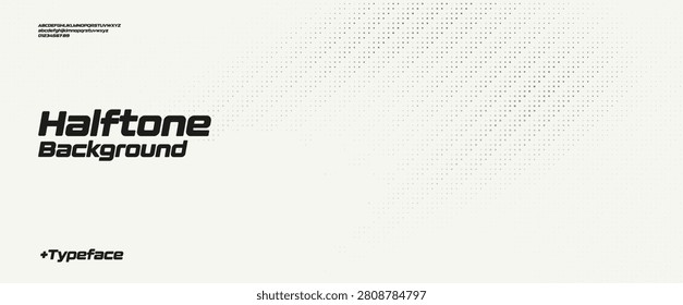 White Dotted Halftone Pattern, Wavy Halftone Texture, Dynamic Wave Background for Action Sport, Speed Race, Running, Tennis and Boxing, Technology and Future Innovation BG. Vector Illustration