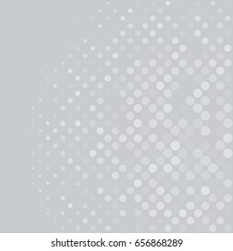 White dotted on grey background, Minimal background, Modern gradient dot background, Vector
