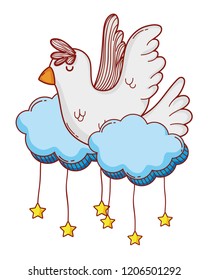 white dove cartoon
