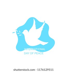 White dove. Design for the Day of Peace