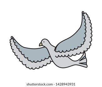 white dove flying bird icon