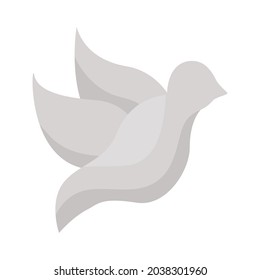 white dove flying silhouette icon