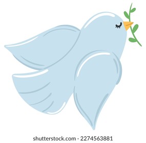 white dove icon isolated white background