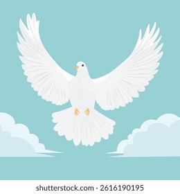 White Dove illustration EPS Vector