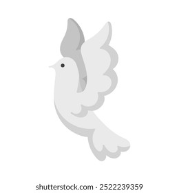 White Dove Illustration - Single Vector 05