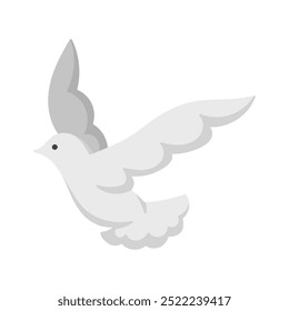 White Dove Illustration - Single Vector 04