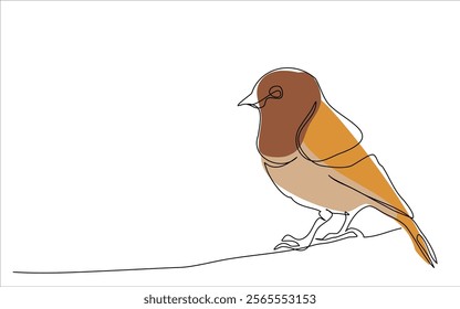 White dove in one continuous line drawing. Bird symbol of peace and freedom in simple linear style. Concept for national labor movement icon. Editable stroke. Doodle outline vector illustration