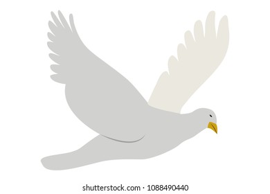 White dove of peace.