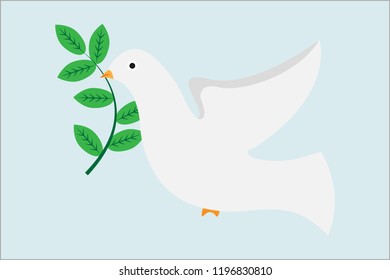 White dove of peace.