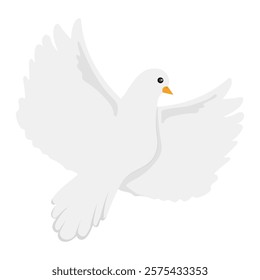 White Dove Vector Illustration - 05