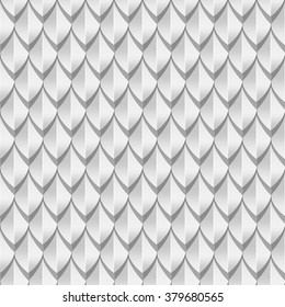 White Dragon Scales Seamless Background Texture