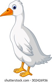 white duck cartoon