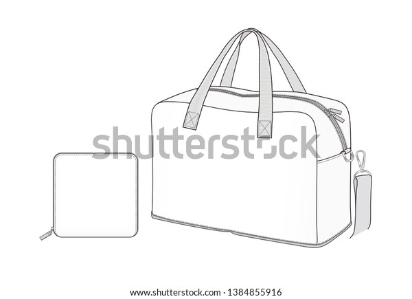 duffle bag drawing