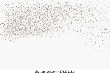 Weißer, heller, transparenter Hintergrund. Art Sparkle Einladung. Silver Round Luxury Texture. Leuchtende Postkarte.