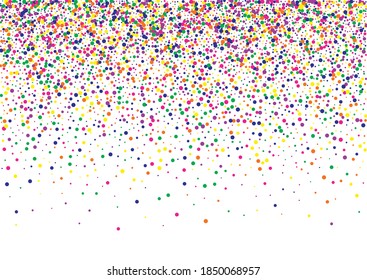 White Dust Fun White Background. Celebration Shine Design. FallingFestive Rain Card. Green Splash Flying Backdrop.