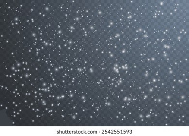 White dust light. Bokeh light glow lights background effect. Christmas background of sparkling dust Christmas glowing light bokeh light confetti lights and glitter texture overlay for your design.